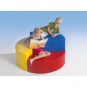 Sitzelement, Welle-Insel, 120 cm Durchmesser, 